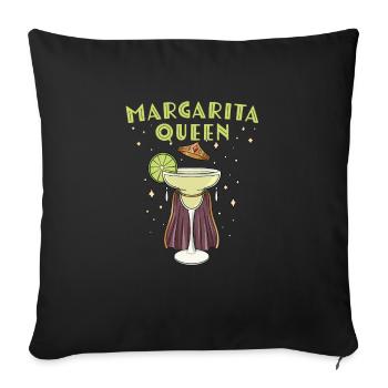 Mexican cocktail alcohol drinker - Sofa pillowcase 17,3'' x 17,3'' (45 x 45 cm) - black - Front