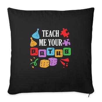 Vbs Crew Thème religieux Apprends-moi tes voies - Housse de coussin décorative 45 x 45 cm - noir - Devant