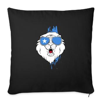 Somalia - Sofa pillowcase 17,3'' x 17,3'' (45 x 45 cm) - black - Front
