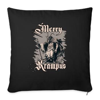 Horror Krampus T-Shirt Böser Weihnachtsbrauch - Sofakissenbezug 45 x 45 cm - Schwarz - Vorne