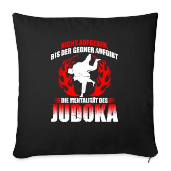 Judo Für Judoka Judo Kämpfer Judo Trainer Judo - Sofakissenbezug 45 x 45 cm - Schwarz - Vorne