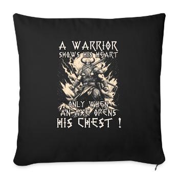 Viking Warrior Menacing Fighter Mythology - Sofa pillowcase 17,3'' x 17,3'' (45 x 45 cm) - black - Front