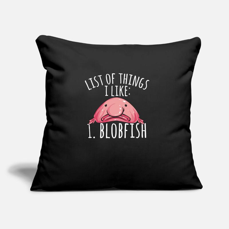 Blob fish Sofa pillowcase 17,3'' x 17,3'' (45 x 45 cm)