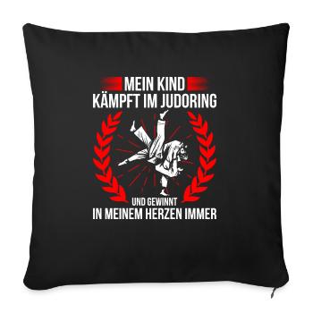 Judo Für Judoka Judo Kämpfer Judo Trainer Judo - Sofakissenbezug 45 x 45 cm - Schwarz - Vorne