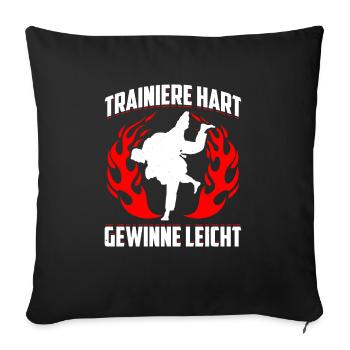 Judo Für Judoka Judo Kämpfer Judo Trainer Judo - Sofakissenbezug 45 x 45 cm - Schwarz - Vorne