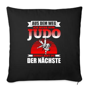 Judo Für Judoka Judo Kämpfer Judo Trainer Judo - Sofakissenbezug 45 x 45 cm - Schwarz - Vorne
