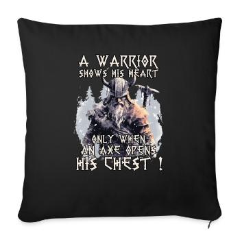 Asgard Heimat der Götter Wikinger Mythologie - Sofakissenbezug 45 x 45 cm - Schwarz - Vorne