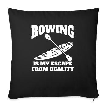 Rowing club Rowing team Rowing Rowing - Sofa pillowcase 17,3'' x 17,3'' (45 x 45 cm) - black - Front