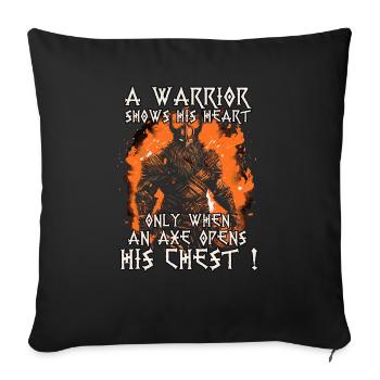 Ragnarok La chute des dieux Vikings - Housse de coussin décorative 45 x 45 cm - noir - Devant