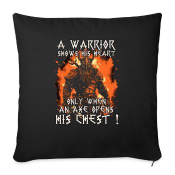 Berserker Rage Fureur imparable des Vikings - Housse de coussin décorative 45 x 45 cm - noir - Devant