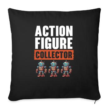 Actionfigur Sammler Hobby Spielzeug Sammlung - Sofakissenbezug 45 x 45 cm - Schwarz - Vorne