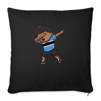 Botswana - Sofa pillowcase 17,3'' x 17,3'' (45 x 45 cm) - black - Front