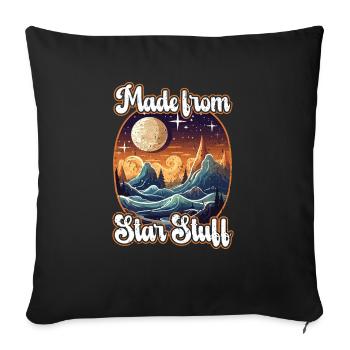 Astronom Astronomie Sternbilder Sterne Weltraum - Sofakissenbezug 45 x 45 cm - Schwarz - Vorne