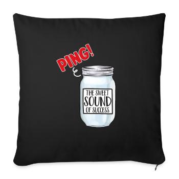 Mise en conserve, mise en conserve, mise en conserve, conservation des aliments - Housse de coussin décorative 45 x 45 cm - noir - Devant