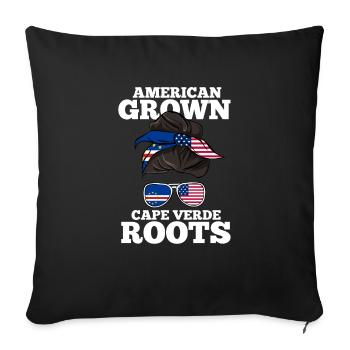 Cape Verde - Sofa pillowcase 17,3'' x 17,3'' (45 x 45 cm) - black - Front