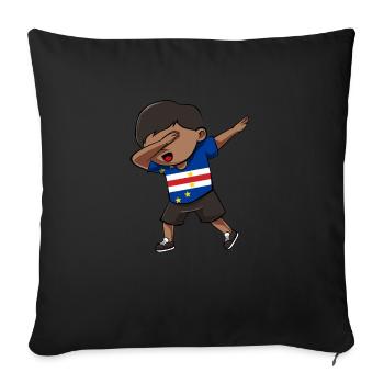 Cape Verde - Sofakissenbezug 45 x 45 cm - Schwarz - Vorne