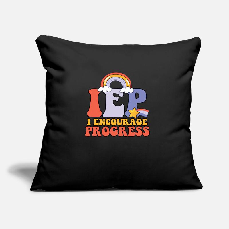 J’encourage le progrès Éducateur spécialisé Housse de coussin décorative 45 x 45 cm