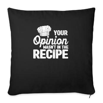 Ihre Meinung stand nicht im Rezept Koch Chefkoch - Sofakissenbezug 45 x 45 cm - Schwarz - Vorne