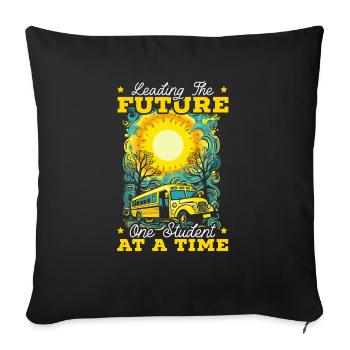 School Administrator Principal Admin Squad - Sofa pillowcase 17,3'' x 17,3'' (45 x 45 cm) - black - Front