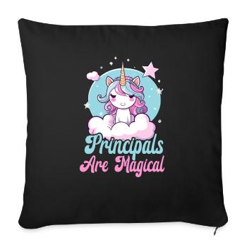 School Administrator Principal Admin Squad - Sofa pillowcase 17,3'' x 17,3'' (45 x 45 cm) - black - Front