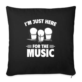 Cardio Drumming Fitnessstudio Fitnesskurs Workout - Sofakissenbezug 45 x 45 cm - Schwarz - Vorne