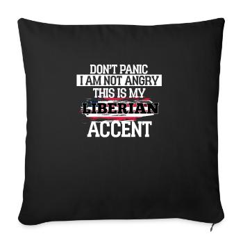 Congo - Sofa pillowcase 17,3'' x 17,3'' (45 x 45 cm) - black - Front