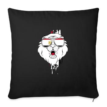 Égypte - Housse de coussin décorative 45 x 45 cm - noir - Devant
