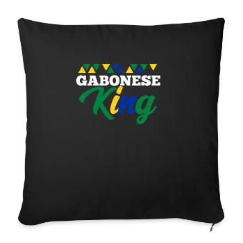 Gabon - Sofa pillowcase 17,3'' x 17,3'' (45 x 45 cm) - black - Front