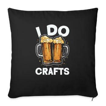 Homebrewing Brauer Bier Herstellung Craft Beer Homebrew - Sofakissenbezug 45 x 45 cm - Schwarz - Vorne