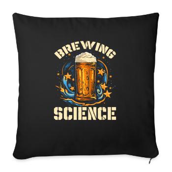Homebrewing Brewer Beer Making Craft Beer Homebrew - Sofa pillowcase 17,3'' x 17,3'' (45 x 45 cm) - black - Front