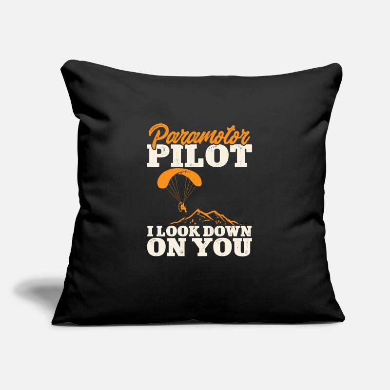 Paramotor Motorized paraglider Sofa pillowcase 17,3'' x 17,3'' (45 x 45 cm)
