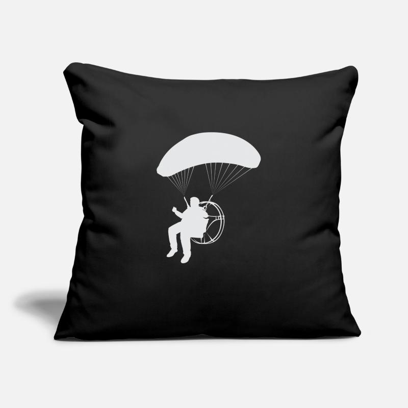 Paramotor Motorized paraglider Sofa pillowcase 17,3'' x 17,3'' (45 x 45 cm)