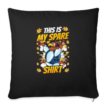 Thanksgiving Bowl Bowler Strike Pin Sport Bowling - Sofa pillowcase 17,3'' x 17,3'' (45 x 45 cm) - black - Front