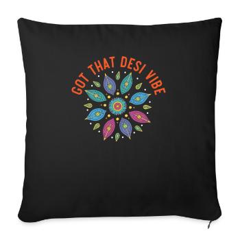 Happy Diwali Diwali Festival Indian Hindu Hinduism - Sofa pillowcase 17,3'' x 17,3'' (45 x 45 cm) - black - Front