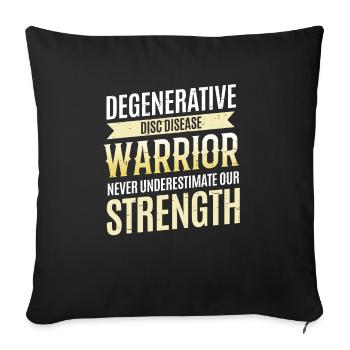 Degenerative disc disease Krieger Ddd - Sofa pillowcase 17,3'' x 17,3'' (45 x 45 cm) - black - Front