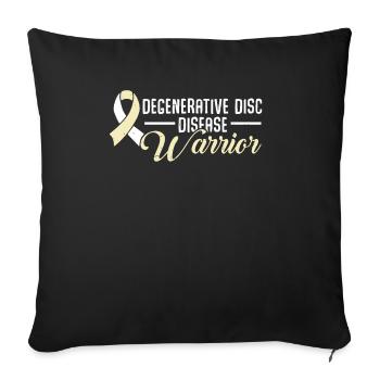 Degenerative disc disease Krieger Ddd - Sofa pillowcase 17,3'' x 17,3'' (45 x 45 cm) - black - Front