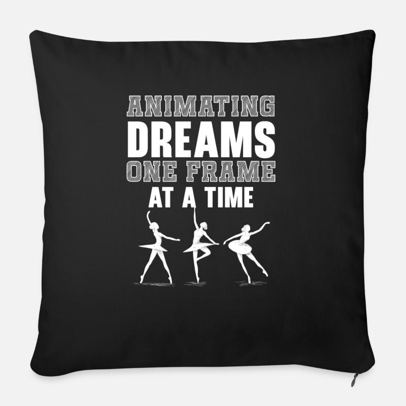 3D-Animator Animieren von Keyframes, Rendern von Animationen - Sofakissenbezug 45 x 45 cm - Schwarz