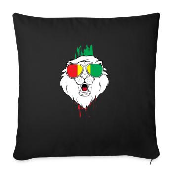 Guinea Queen - Sofakissenbezug 45 x 45 cm - Schwarz - Vorne