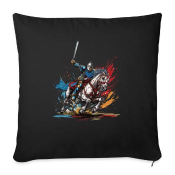 Renaissance Festivals Medieval - Sofa pillowcase 17,3'' x 17,3'' (45 x 45 cm) - black - Front