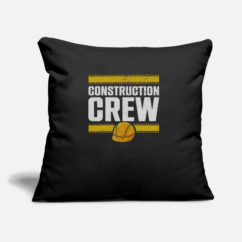 Équipe de construction, chantier, constructeur Housse de coussin décorative 45 x 45 cm