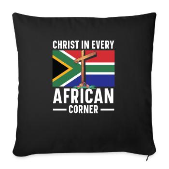 African Christian Afro American Black Christianity - Sofa pillowcase 17,3'' x 17,3'' (45 x 45 cm) - black - Front