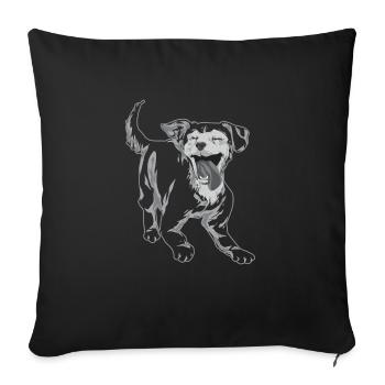 Chiweenie Chien - Housse de coussin décorative 45 x 45 cm - noir - Devant