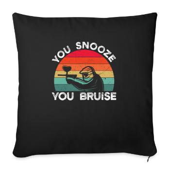 Elle somnole elle meurtris drôle de joueur de paintball - Housse de coussin décorative 45 x 45 cm - noir - Devant
