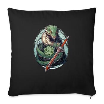 Role Playing Game Video Game Player Gamer Gaming - Sofa pillowcase 17,3'' x 17,3'' (45 x 45 cm) - black - Front