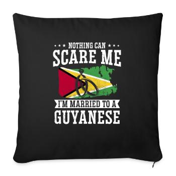 Guyana Flag Guyanese Guyana - Sofa pillowcase 17,3'' x 17,3'' (45 x 45 cm) - black - Front