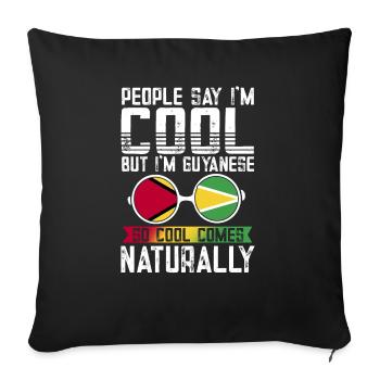 Guyana Flag Guyanese Guyana - Sofa pillowcase 17,3'' x 17,3'' (45 x 45 cm) - black - Front