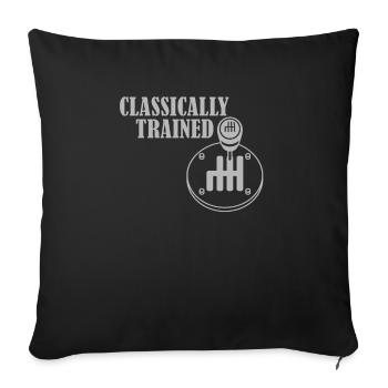 Transmission manuelle Changement de vitesse Transmission manuelle - Housse de coussin décorative 45 x 45 cm - noir - Devant