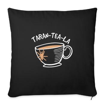 Spider lover arachnid web terrarium - Sofa pillowcase 17,3'' x 17,3'' (45 x 45 cm) - black - Front
