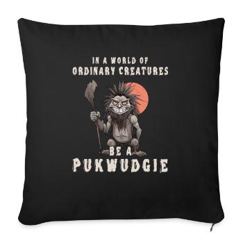 Dans un monde de créatures ordinaires, un - Housse de coussin décorative 45 x 45 cm - noir - Devant