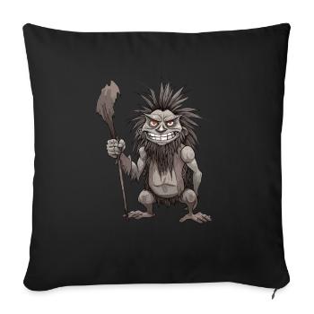 Mythical Monster - Cryptid Monster - Funny - Sofa pillowcase 17,3'' x 17,3'' (45 x 45 cm) - black - Front